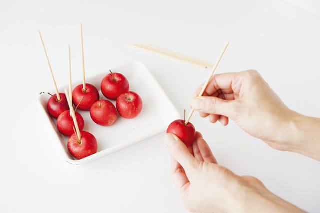 白雪姫のりんご飴の作り方