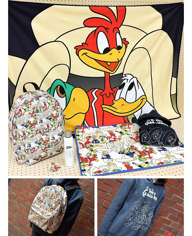 リュックとお揃いのキャラクターパーカーでテンションアップ！