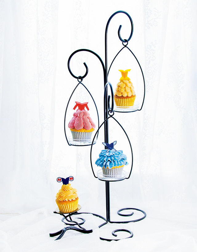 プリンセスドレスのカップケーキ