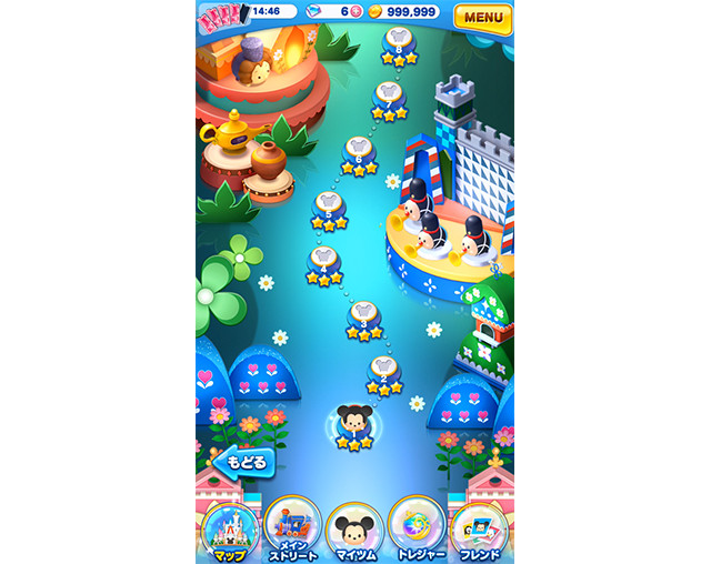 人気アトラクションを再現したステージで遊ぼう♪