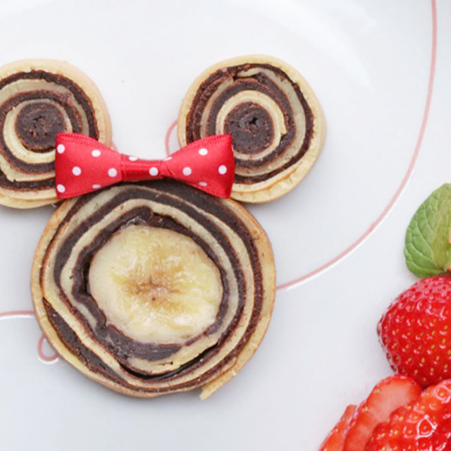 Disney DAILYレシピ「ミニーのしましまバナナバウム」 バレンタインにつくりたい！お手軽レシピ
