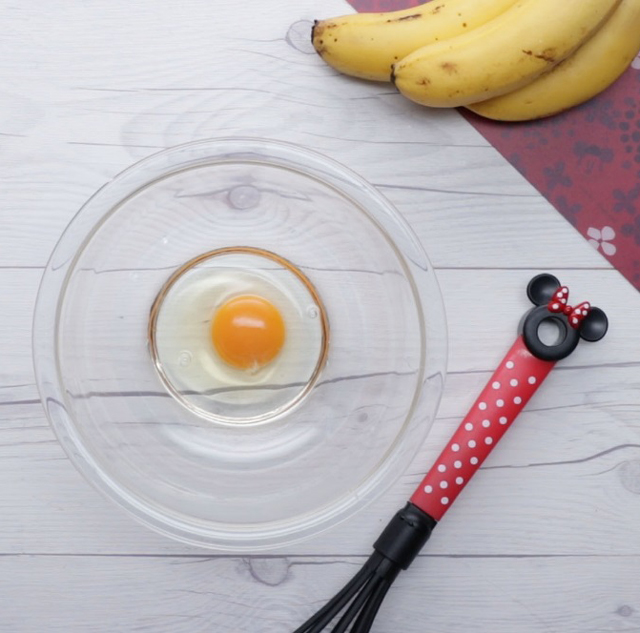 ミニーのしましまバナナバウム （14×38cmの卵焼き器、7人分）